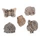 Set of 5 Piece New Mix Wooden Printing Block